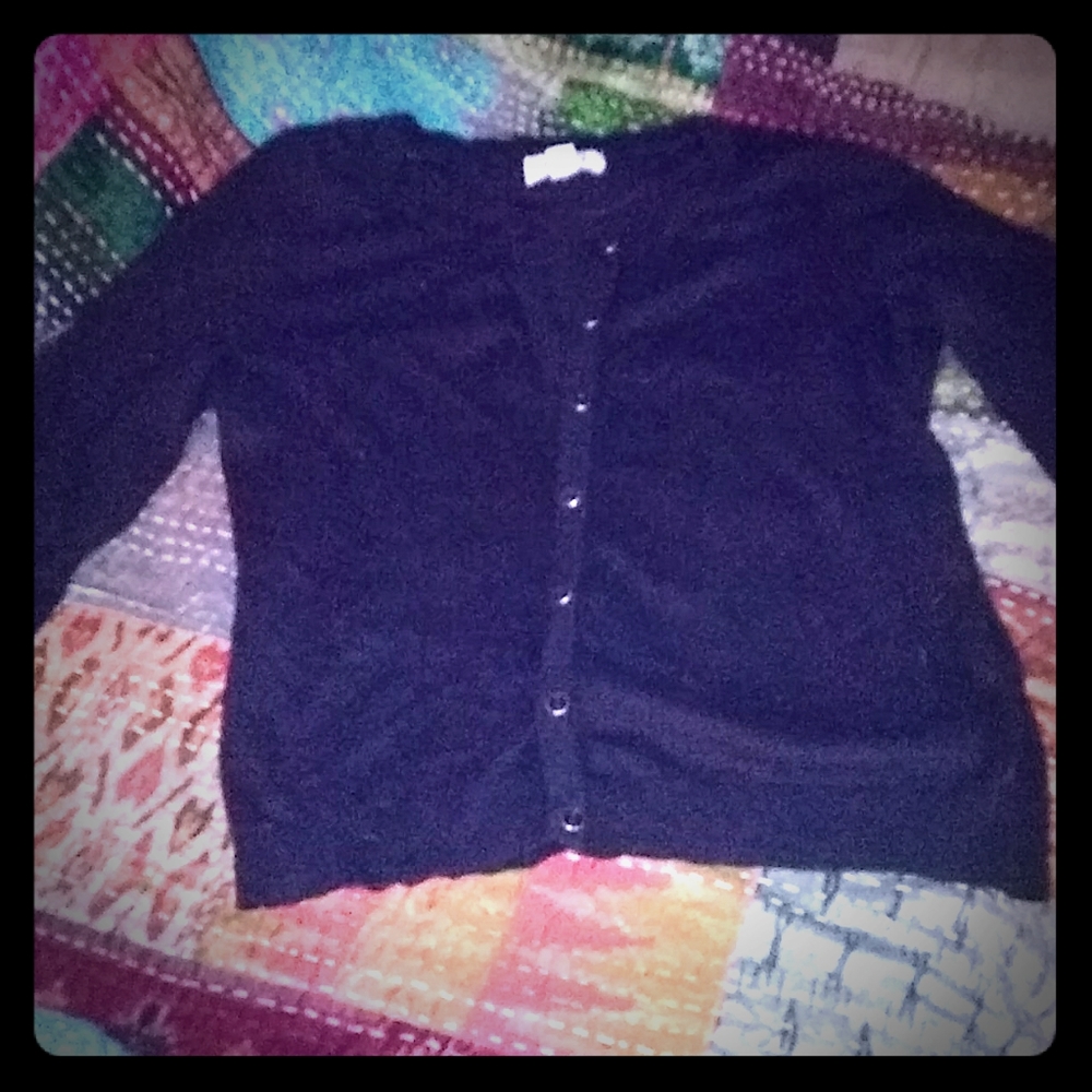 Black lightweight cardigan